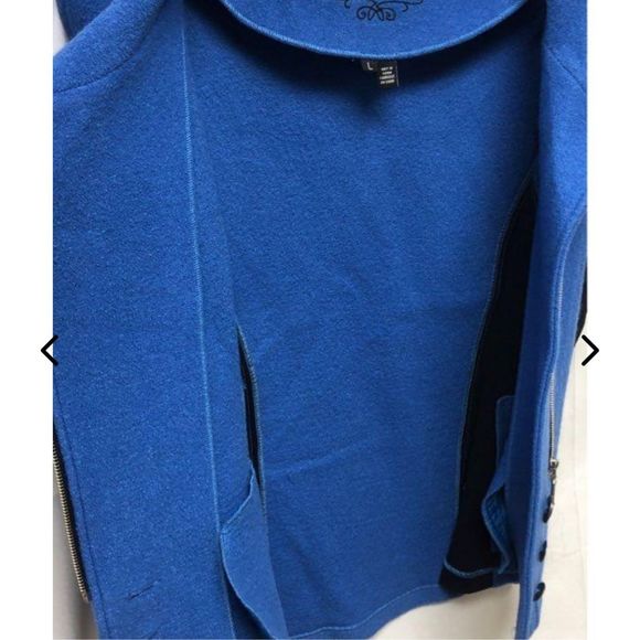 Icelandic Design Royal Blue and Black  Wool Vest - Size L - Picture 6 of 6